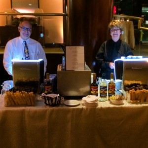Espresso Dave and Barista Cathy at the Westin Waltham fundraiser