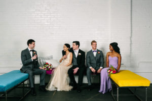 Add a Coffee Bar with Bold Color at Your Wedding Reception / 10 bold ways to wow your wedding guests from Boston's Espresso Dave Coffee Catering www.espressodave.com / styling by Chancey Charm Boston / Kelly Benvenuto Photography / Be Our Guest Party Rental / coffee catering boston/ wedding coffee / mobile coffee bars