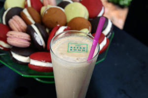 Create your own coffee art in seconds with edible, colorful, Original Beverage Toppers! Your message, hashtag, monogram or image will float on your guest's creamy or foamy beverage! What will your Beverage Toppers say? Click on the photo to learn more! www.espressodave.com #partydrinks #coffeedrinks #smoothies #beverages #weddingdecorations