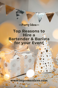 Looking for ideas for your party, Christmas or New Year’s Eve celebration? Read why Espresso Dave Coffee Catering of Boston recommends hiring a bartender and coffee caterer for your party! Hint: Espresso Martinis! Click for details and 2 recipes! www.espressodave.com #christmasparty #christmaspartyideas #newyearseveparty #newyearsevepartyideas #espressobar #espressomartini #partyideas