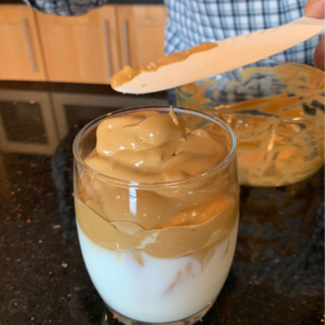Dalgona Whipped Coffee is easy to make right in your own kitchen. It takes 5 minutes and 5 handy ingredients! Boston's #1 coffee caterer, Espresso Dave, shows you, step-by-step, how to make it! Click for the recipe! www.espressodave.com #Dalgona #coffee #icedcoffee #whipped #dalgonacoffeerecipe #drinkrecipe #recipe