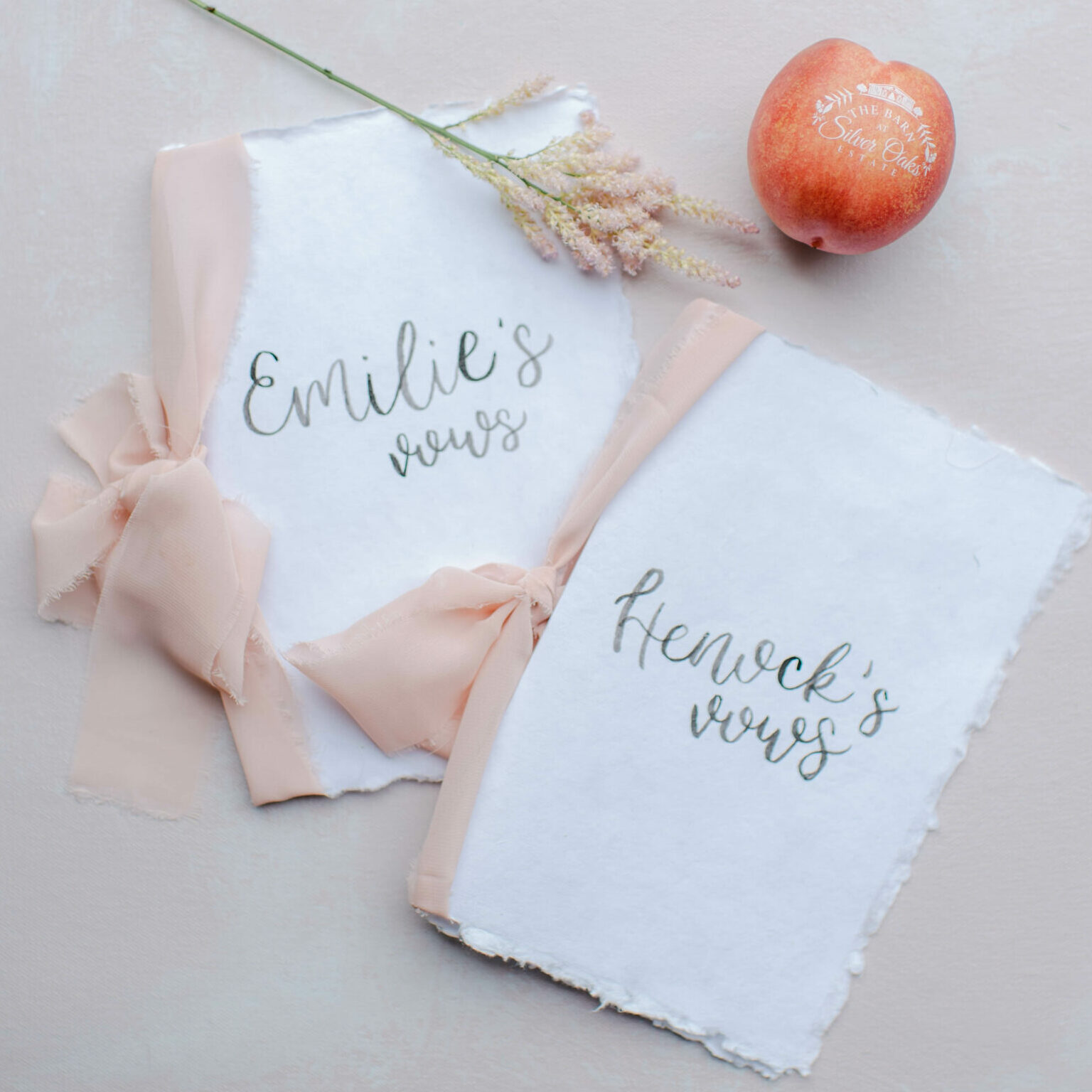 Wedding Vows and Branded Fun to Eat Fruit Wedding Favors Photo: Rachel Campbell Photography